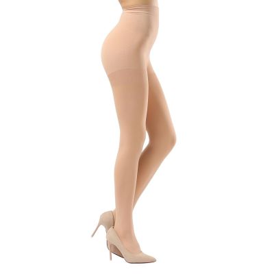 Womens Opaque Footed Tights 70D Warm Winter Thick Sheer Pantyhose Control Top...